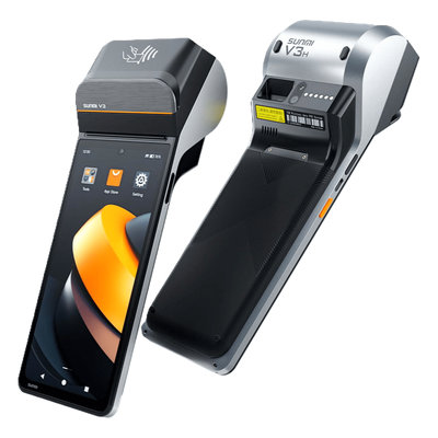 V3NOSCAN - Terminal Móvil Inteligente / Pantalla HD+ 6.75" / Procesador Hexa-Core / Impresora Térmica 58 mm / 3GB RAM / 4G LTE / Wi-Fi Dual Band / Android 13