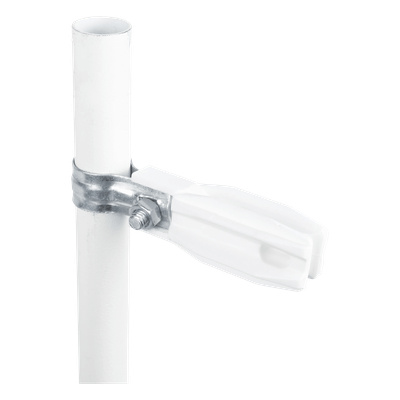 SFABRAZADERAW - Aislador de Paso o Esquina / 33-38 mm (1.3-1.5 in) / Resina Virgen 100% / Abrazadera 6-14 mm / Protección UV / Anti-Arqueo