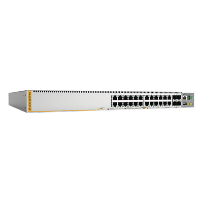 AT-X530-28GPXM-10 - Switch PoE+ Stackeable Capa 3 / 20 puertos Gigabit + 4 Multi-Gigabit hasta 5G + 4 SFP+ 10G / 740W PoE+ / 160 Gbps / 119 Mpps
