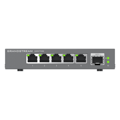 GWN7700M - Grandstream Networks GWN7700M dispositivo de redes No administrado 2.5G Ethernet (100/1000/2500) Negro