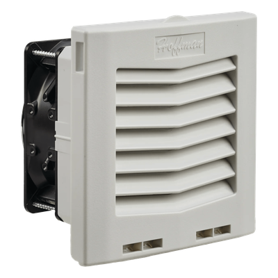HF0516414 - Ventilador con Filtro de Montaje Lateral / Flujo de Aire 35 CFM (59 m³/h) / 115 Vca / IP54 / RAL 7035