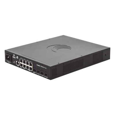 MX-TX1012GXPA-00 - Switch PoE Capa 2/3 / 8 Puertos Gigabit PoE / 4 SFP+ 10 Gbps / Rendimiento 96 Gbps / PoE Budget 200W / Zero-Touch Provisioning