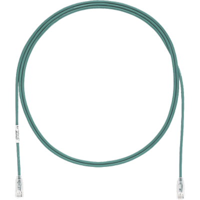 UTP28SP15GR - Cable de Parcheo TX6, UTP Cat6, Diámetro Reducido (28AWG), Color Verde, 15 ft.