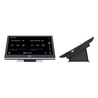 KT-2010SH-GEN2 - Panel Táctil 10.1 Pulgadas | Resolución 1920x1200 IPS | Multi-Touch 10 Puntos | Android 13 | PoE IEEE 802.3at | Procesador Genio 510 Hexa Core | 4GB RAM | 32GB eMMC | Diseño Seguro | Montaje Mesa y Pared Incluido | Kramer KT-2010SH
