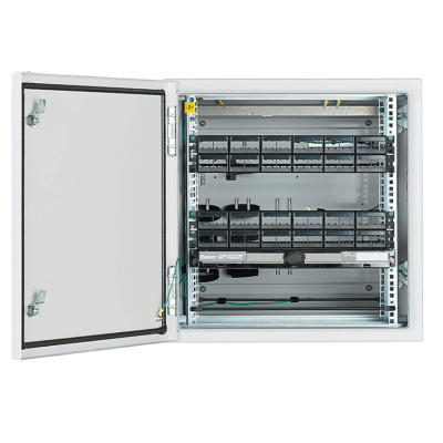ZDF242430 - Gabinete Industrial de Montaje en Pared / 12 UR / NEMA 4/4X/12 IP66 / Carga 250 lb (113.4 kg) / Acero Bajo en Carbono