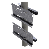 LP-FORTE-16U-BRA-R2 - Herraje de Fijación para Gabinete / Compatible 16U y 24U / Acero Galvanizado / Pared, Poste o Torre
