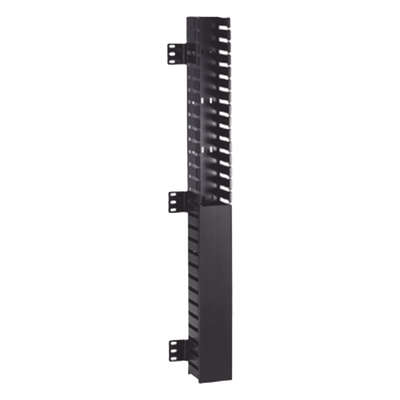 CWMPV2340 - Organizador Vertical / 40 UR / 1825 mm (70.8 in) / Montaje Frontal en Riel / PVC / 2.25 in Ancho / Negro