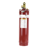 45-550201-001 - Cilindro con Válvula para Sistema de Agente Limpio / Capacidad 200 lb (90.7 kg) / Indicador de Nivel de Líquido / Acero con Pintura Roja / Aprobación UL ULC FM USCG