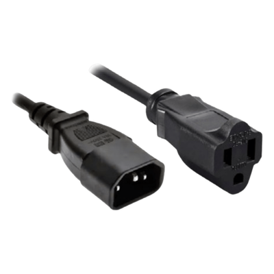 CB-US3B - Cable de Alimentación / Conector C14 / Enchufe Estándar US / 60 cm (23.6 in) / Negro / Compatible NEO