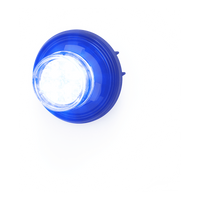 CD9012BW - Estrobo LED Oculto / 12 LEDs / Dual Color Azul/Blanco / 12-24 V DC / Bisel Negro / Lente Transparente
