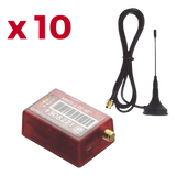 KIT10MN01 - KIt de 10 Comunicadores de Alarma MN01LTEM con Antena 4GLTEM and 5G / Incluyen 2 Años de Cobertura / Aplicación Gratuita / Cero Configuración / Compatible Honeywell/DSC/CROW/PIMA
