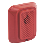 HR-L - Sirena de Notificación para Pared / 88+ dBA / 12 o 24 Vcd / Tono y Volumen Seleccionables / Diseño Enchufable / Color Rojo