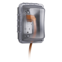 HUB-MM-410-C - Cubierta de Intemperie / 1 Entrada / Montaje Horizontal/Vertical / Profundidad Ajustable 2.75 a 3.25 in / NEMA 3R / Policarbonato Transparente