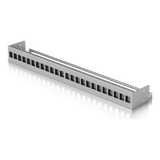 UACC-RACK-PANEL-PATCH-BLANK-24 - Panel Patch Keystone / 24 Puertos / 1U Rack 19" / Barra Gestión Cables / Acero SPCC / 17.4 x 2.5 x 1.7'