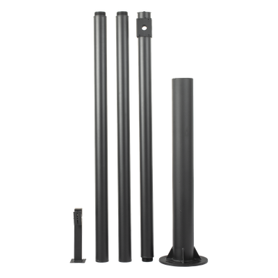 XGAPOLE6M/A - Poste Seccionado para Videovigilancia / 6 m (19.7 ft) / 4 Secciones / Base Ø 140 mm / Soporte PTZ / IP66