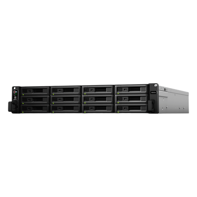 RS-3618XS - NAS Rack / Intel Xeon D-1521 4-Core 2.4GHz / 12 Bahías (36 con Expansión) / 8GB DDR4 ECC (64GB Max) / 4,700 MB/s Lectura / 10GbE / 2x PCIe Gen3 x8 / Virtualización VMware-HyperV-Citrix-OpenStack