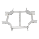 CHXE8R8X12AK - Derivación "X" Horizontal de Aluminio Perfil Z / Peralte 3 1/4" / Ancho 12"/ Radio 8" / Incluye Tornillería (CHXHEZ314R8X12AK)