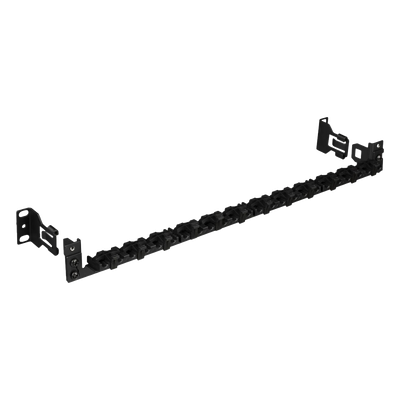 SRBBRWC-KIT - Barra de Alivio de Tensión / 24 Cables / Racks 19" y 23" / Clips Ajustables / Liberación Rápida Sin Herramientas / Diseño Compacto 1U a 2U