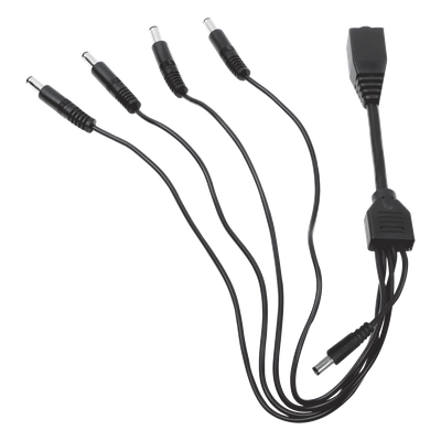 DS-5WAYC - Cable de Distribución de Alimentación / 5 Vías / 4 Cámaras TurboHD / 12 VCC / 500 mA por Canal / Conector Plug 2.5'