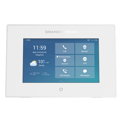 GSC-3570 - Intercom y Panel de Control de Acceso SIP / Pantalla Táctil 7" 1024x600 / Wi-Fi Dual Band / Audio HD Full-Duplex / PoE / 4 Entradas de Alarma