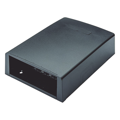 CBXF12BL-AY - Caja de Montaje en Superficie / 12 Puertos Mini-Com / Almacenamiento 24 m (78.7 ft) Fibra Óptica / Color Negro
