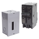 KITC2Q220S - Kit Centro de Carga para sobreponer con 1 Interruptor Térmico de 2 Polos, 20Amp 120/240Vca 10kA.