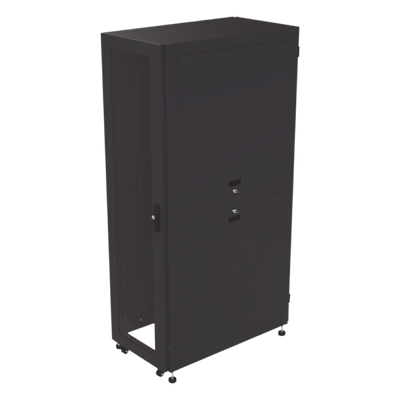 LP-60100-42U-R2 - Gabinete Rack de Piso / 19" Estándar / 42UR / 600 mm x 1000 mm / Acero / Puerta con Cristal Templado