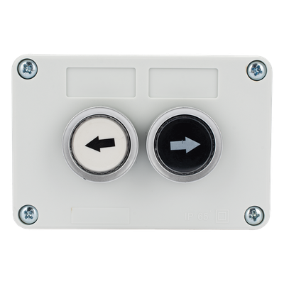XBS-SW-22 - Botonera doble / IP40 / NO / 24VDC / 106 x 72 x 58 mm / 4.2 x 2.8 x 2.3 in
