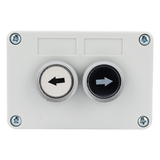 XBS-SW-22 - Botonera doble / IP40 / NO / 24VDC / 106 x 72 x 58 mm / 4.2 x 2.8 x 2.3 in