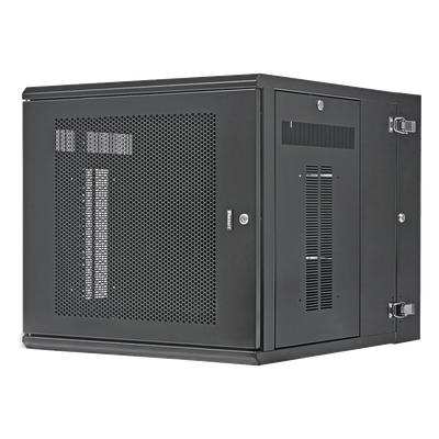 PZWMC1230P - Gabinete de Montaje en Pared / 19in EIA / 12 UR / 762mm (2.5ft) Profundidad / Puerta Perforada / Acero / 113.4kg Capacidad