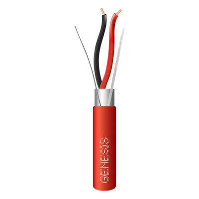 4406-1104 - Cable para Alarmas de Incendio / 2x16 AWG / Blindado / Riser FPLR / 305 m (1000.7 ft) / PVC Rojo