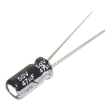0047M0050V - Capacitor Electrolítico de Aluminio, Radial de 47 µFd, 50 Vcc, 105 °C, 6.3 x 11 mm.