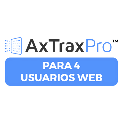AXPROWEB04 - Licencia de Software / 4 Usuarios Web Simultáneos / HTML5 / Cliente-Servidor / Gestión Remota de Paneles AC