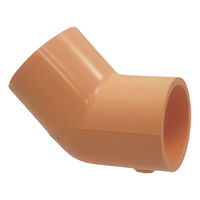 ASD-V5006-007 - Codo 45° / ¾ pulgada / Tubería de Aspiración para Detectores de Humo / CPVC Cédula 40 / Precortado 10 o 15 pies (32.8 o 49.2 ft)