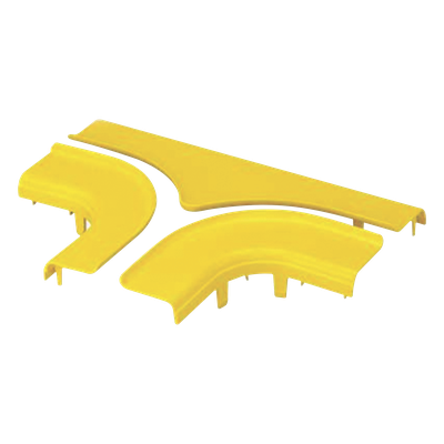 FRTSC4LYL - Tapa para Accesorio en T Horizontal / 4x4 / 90° / Abertura 19 mm (3/4 pulg) / ABS 94V-0 / 54.6 mm x 232.4 mm x 328.9 mm (2.15 x 9.15 x 12.95 pulg) / Amarillo