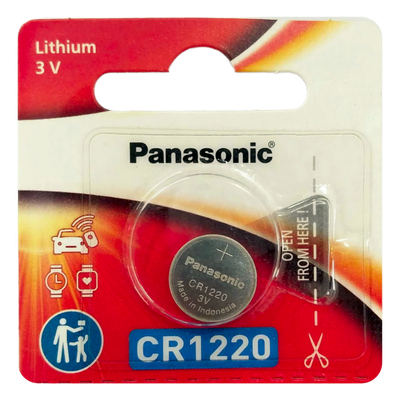 CR1220PM - Batería de Litio tipo Moneda / 3V / 35mAh / CR1220 / No Recargable / -30°C a +60°C