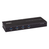 US3344I - Conmutador USB industrial / 4x4 / USB 3.2 Gen 1 / Rackmount / 0-50°C / 3.9-5.9 ft cables