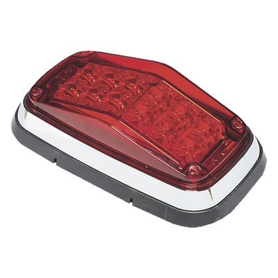 XT1885R - Luz de Advertencia LED / 8 x 4" (203.2 x 101.6 mm) / 12 LEDs / 11 Patrones / 12-30 VDC / IP67 / SAE J845 J595