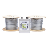 IROC-2Z-1000-V2 - Kit de Cable Sensor Perimetral para Cerca Ciclonicas IRONCLAD / 610 METROS DE PROTECCION / 2 ZONAS; 305 METROS POR ZONA / Sin Falsas Alarmas por Viento / TODO Incluido/ TARJETA LPU400/ Calibración por Software