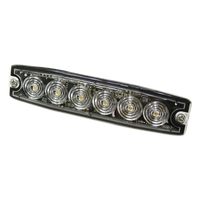 SPL6A - Luz Auxiliar LED / 6 LED / Ámbar / Multivoltaje 12~24 VCD / IP68 / SAE Clase 1 / Perfil Ultra Bajo