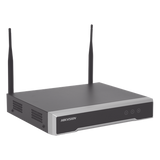DS-7104NI-K1/W/M(C) - NVR IP / 4 Canales / 4 Megapixel / 1 Bahía HDD hasta 6 TB / Wi-Fi MIMO 2.4 GHz / Full HD