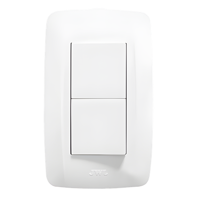 JTL-B72-05 - Apagador Duplex de 10 A / 127 V CA ~60 HZ  / Color Blanco.