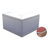 INKA-140-EE - Esquinero exterior de Aluminio,  para canaleta INKA140 (8510-80001)