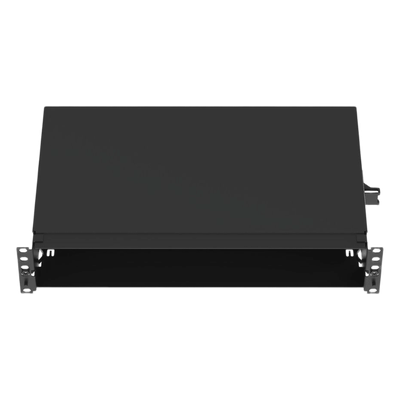 FMT2 - Panel de Distribución de Fibra Óptica / 2UR / 192 Fibras / Bandeja Fija / Entrada Lateral o Posterior / 6.56 ft