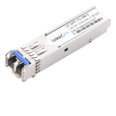 LP-SFP-1G-SM-5 - Transceptor SFP / Monomodo / 1.25 Gbps / 1310 nm / LC/UPC Dúplex / DDM / Alcance 5 km (3.1 mi)