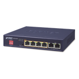 GSD-604HP - PLANET GSD-604HP switch No administrado Gigabit Ethernet (10/100/1000) Energía sobre Ethernet (PoE)