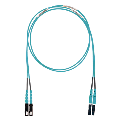 FX2ELLNSNSNM002 - Jumper de Fibra Óptica / OM3 50/125 / LC-SC Dúplex / LSZH / 2 m (6.56 ft) / Aqua