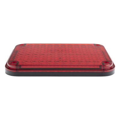 XLTE515RV2 - Luz de Advertencia LED / 104 LED de Alta Intensidad / 9x7 Pulgadas / 12 VCC / 10 Modos de Destello / Color Rojo / Montaje Permanente