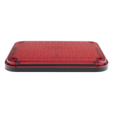 XLTE515RV2 - Luz de Advertencia LED / 104 LED de Alta Intensidad / 9x7 Pulgadas / 12 VCC / 10 Modos de Destello / Color Rojo / Montaje Permanente