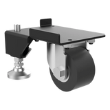PS1CLKHD - Kit de Ruedas y Niveladores para Gabinetes Trabajo Pesado / 3000 lbs (1361 kg) / Material Compuesto Negro / Ruedas Giratorias 360° / Acero Dulce con Recubrimiento en Polvo / 4.7 x 6.5 x 4.0 pulgadas